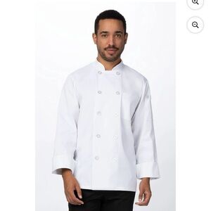 Chef Works Unisex Sustainable Le Mans Chef Coat BCW004-WHT NWT Size L